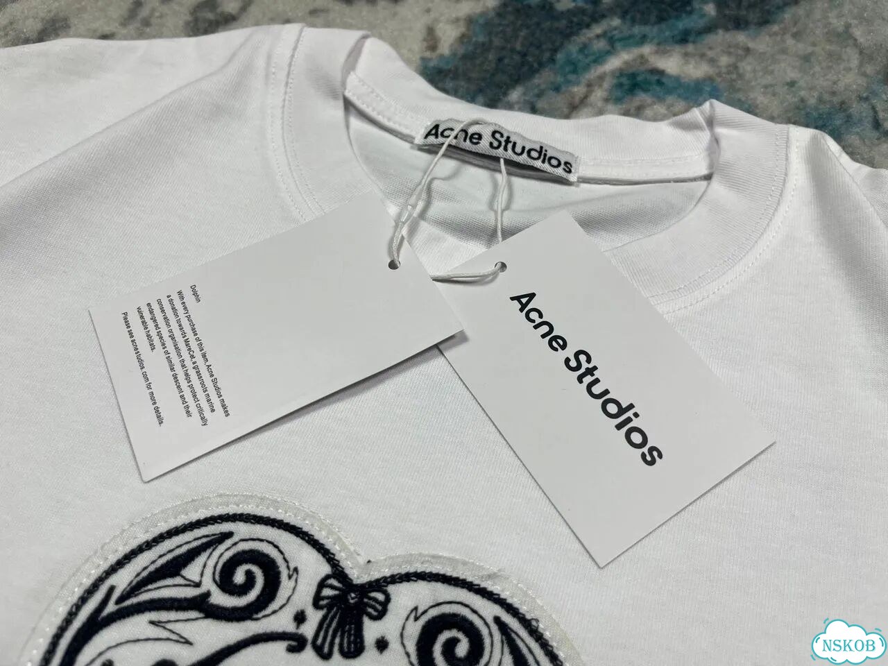 Футболка Acne Studios Белая фото 5
