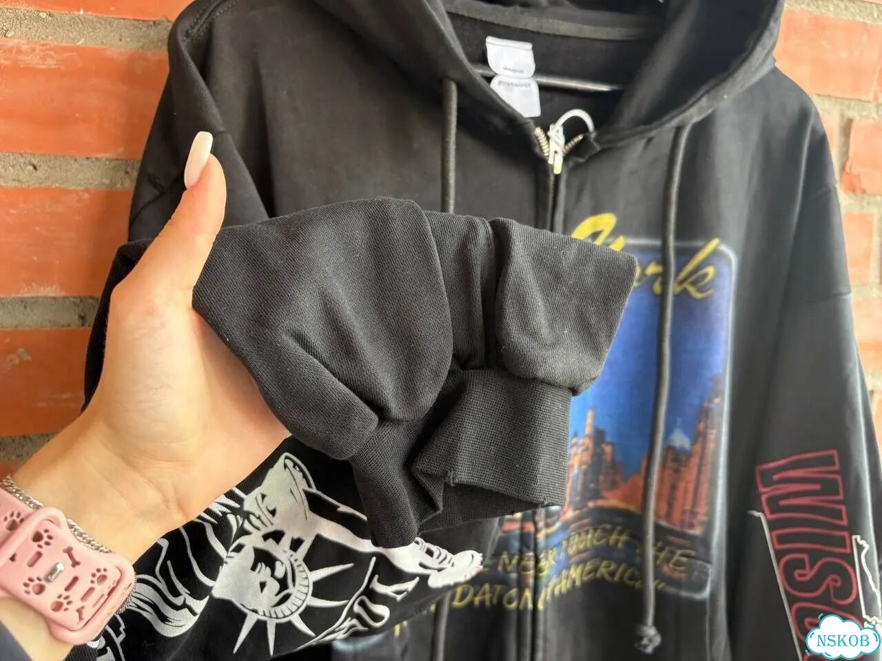 Худи protocol index New York Zip hoodie фото 8
