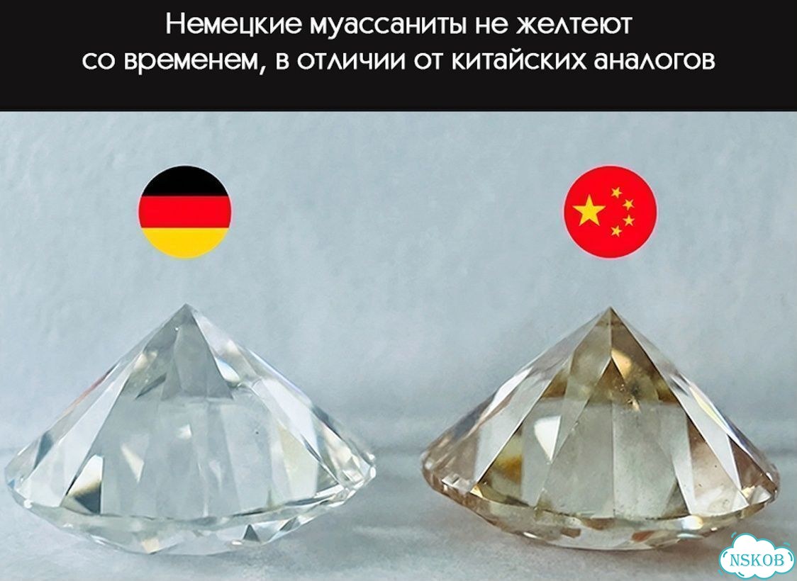 Муассанит в огранке Принцесса 8,5х8,5 мм 3,5 кр фото 5