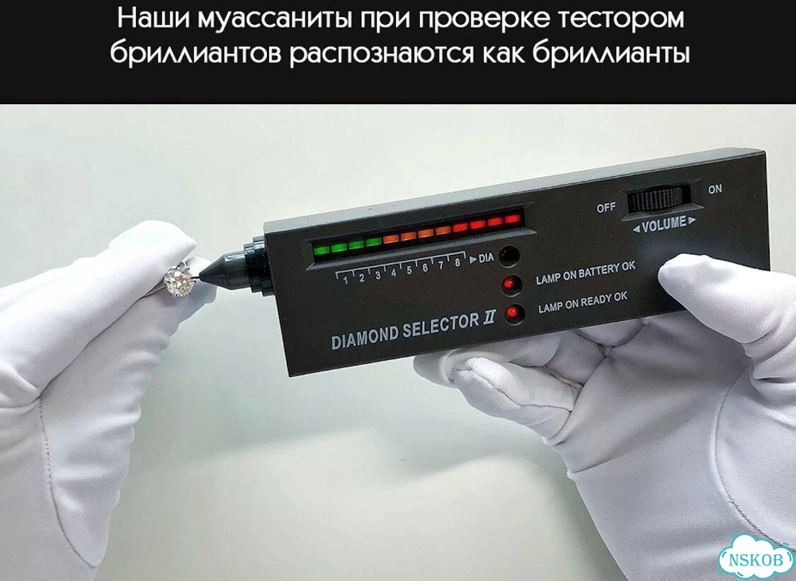 Муассанит в огранке Принцесса 8,5х8,5 мм 3,5 кр фото 6
