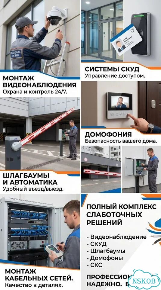 Монтаж системы видеонаблюдения фото 1