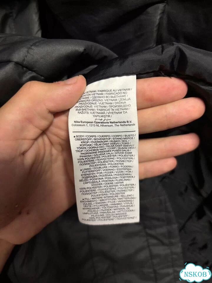 Плащ Nike Synthetic fill parka вафля фото 4