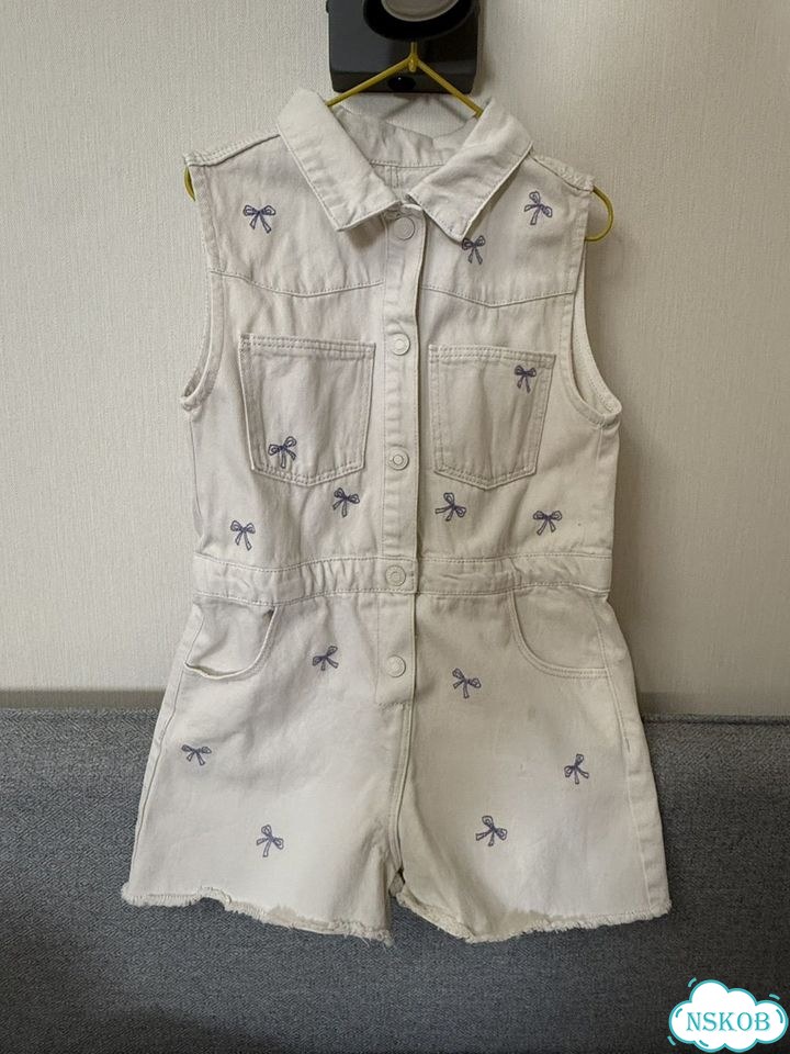 Джинсовый комбинезон Zara 116 фото 1