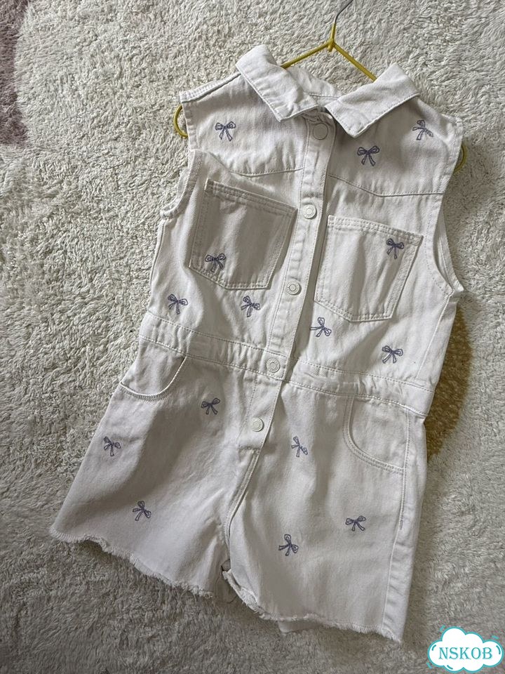 Джинсовый комбинезон Zara 116 фото 2