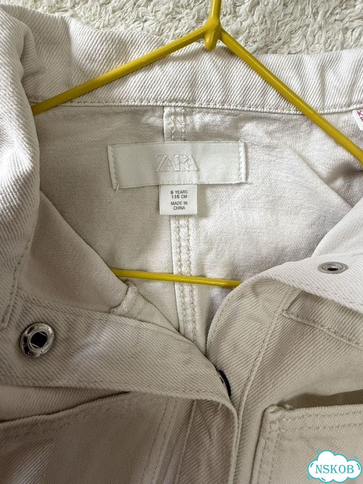 Джинсовый комбинезон Zara 116 фото 3