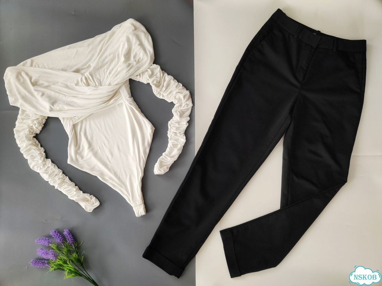 Женские вещи пакетом 42 44 брюки Zara черные боди фото 1