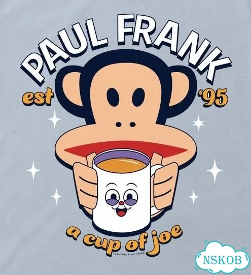 Футболка Paul Frank голубая baby tee a cup of joe фото 2