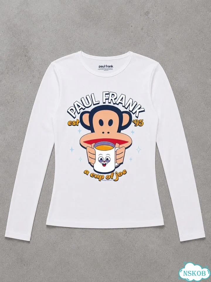 Лонгслив Paul Frank белый a cup of joe фото 1