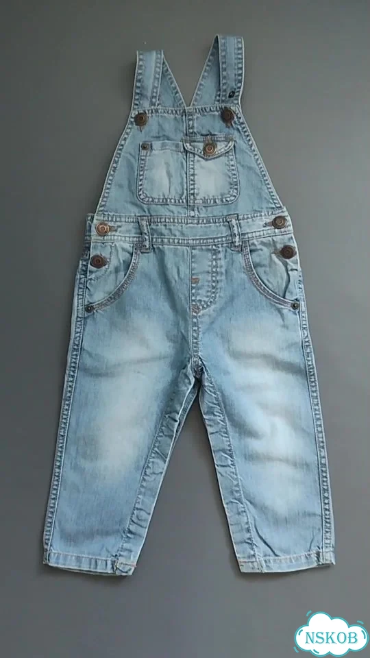 Джинсовый комбинезон zara baby, 12-18 месяцев фото 1