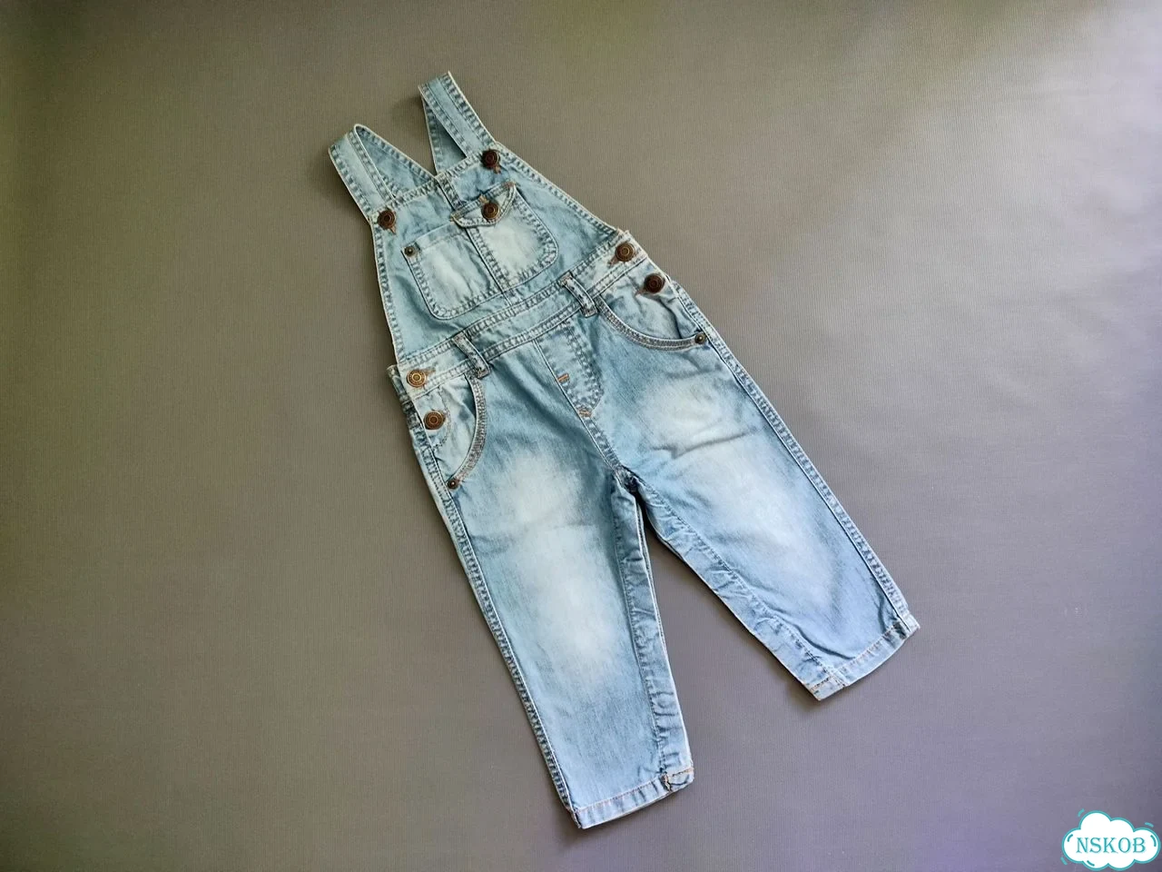 Джинсовый комбинезон zara baby, 12-18 месяцев фото 2
