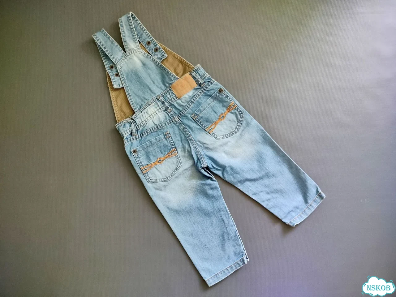 Джинсовый комбинезон zara baby, 12-18 месяцев фото 3