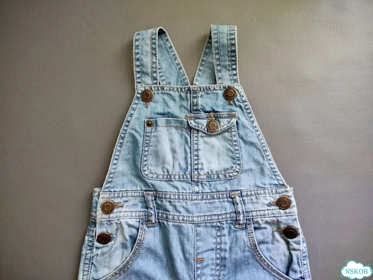 Джинсовый комбинезон zara baby, 12-18 месяцев фото 4