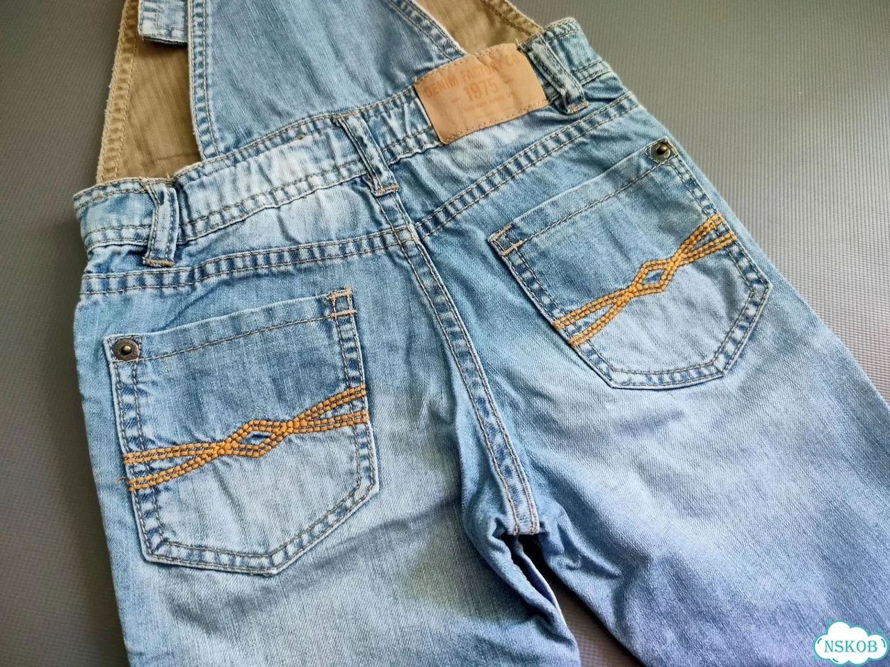 Джинсовый комбинезон zara baby, 12-18 месяцев фото 5