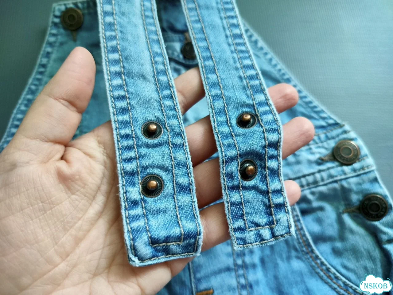 Джинсовый комбинезон zara baby, 12-18 месяцев фото 9