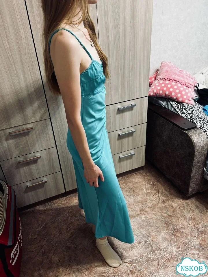 Платье комбинация атласное фото 1