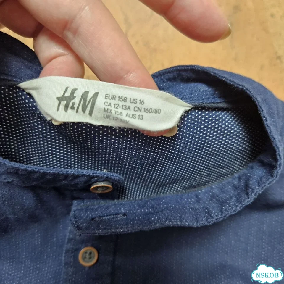 Рубашки с длинным рукавом H&M, Yigga, 134- 146 фото 3