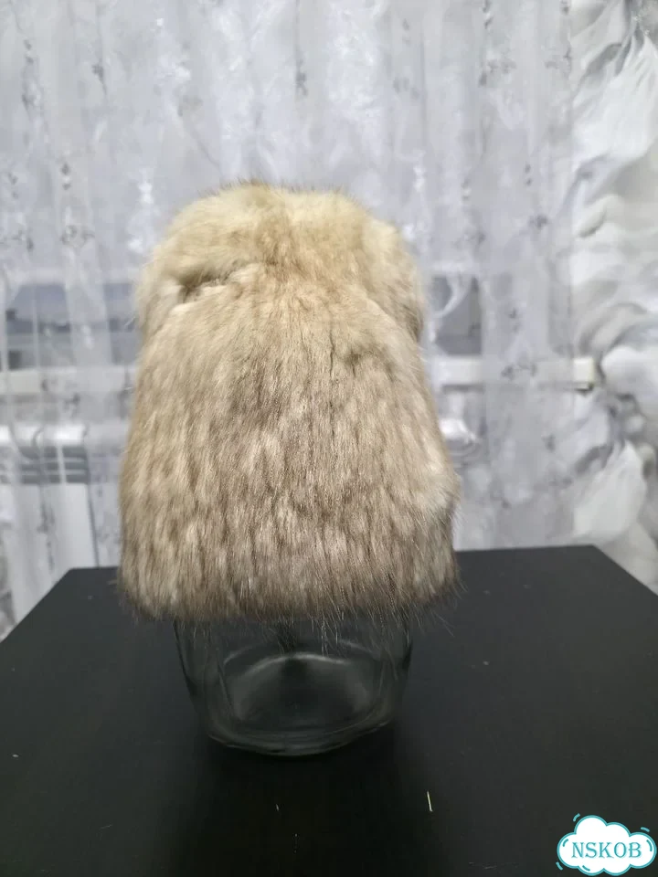 Норковая вязаная шапка фото 4