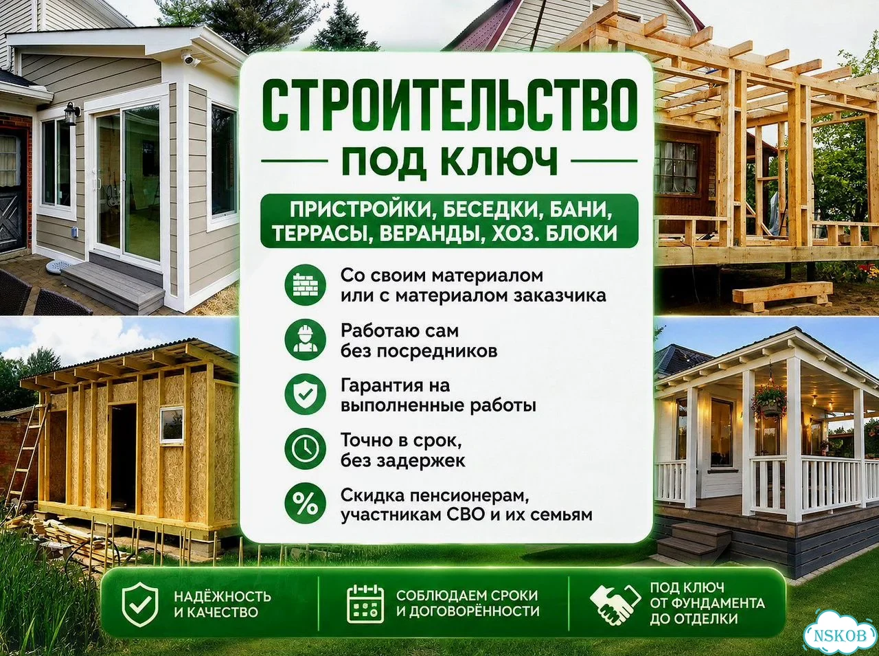 Пристройки, Террасы, веранды, хозблоки, бани фото 1