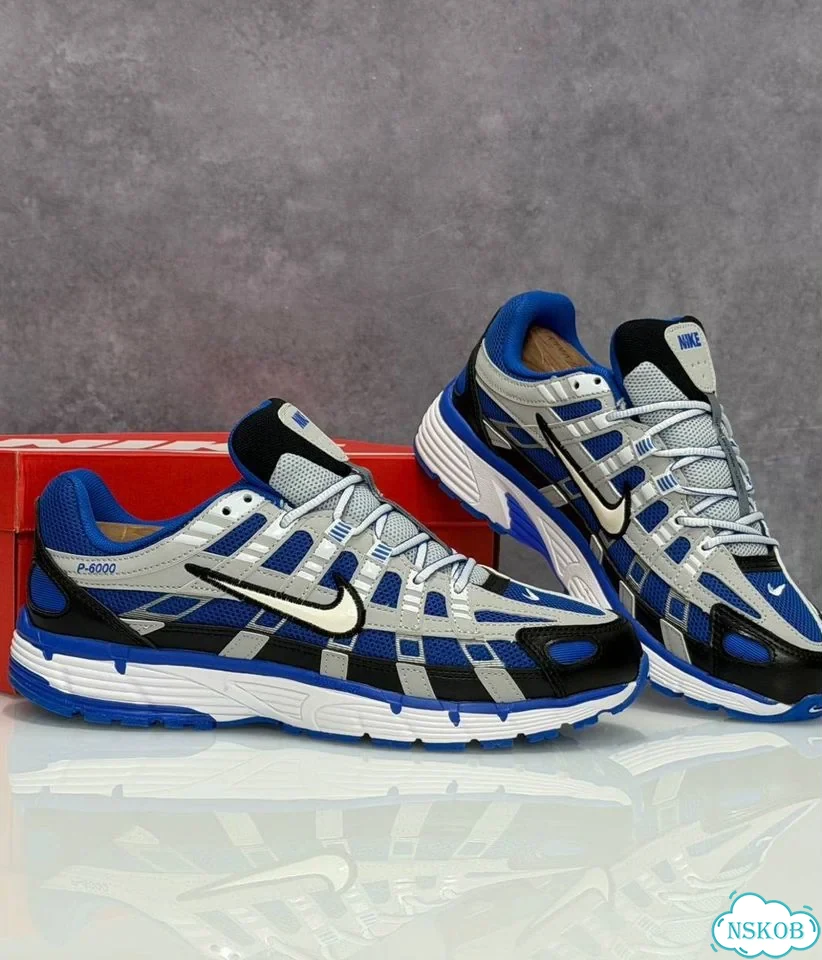 Кроссовки nike P6000 синие фото 2