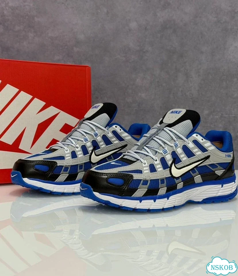 Кроссовки nike P6000 синие фото 3