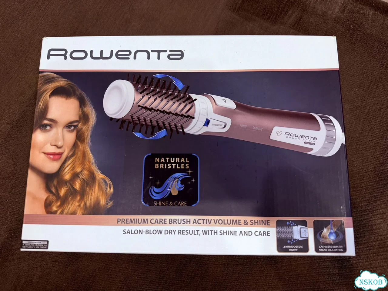 Фен щетка вращающаяся rowenta brush новая фото 1