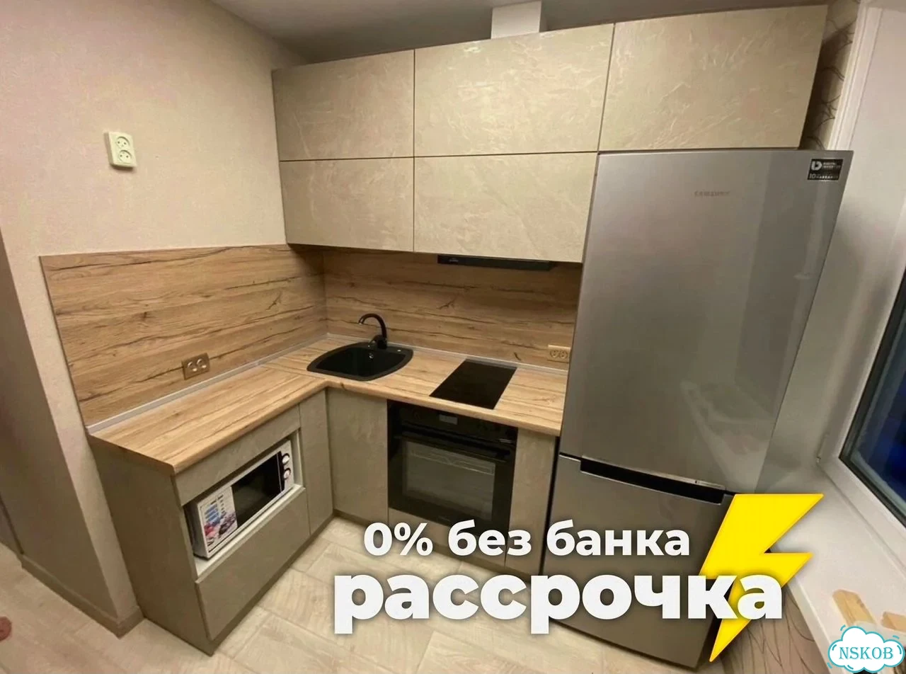 Угловой кухонный гарнитур на заказ фото 1
