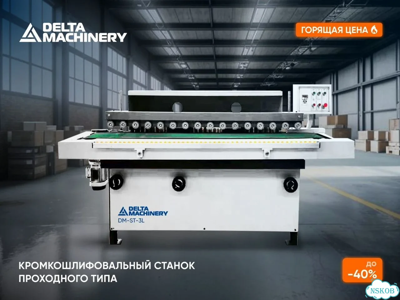 Кромкошлифовальный станок DeltaMachinery DM-ST-3L фото 1