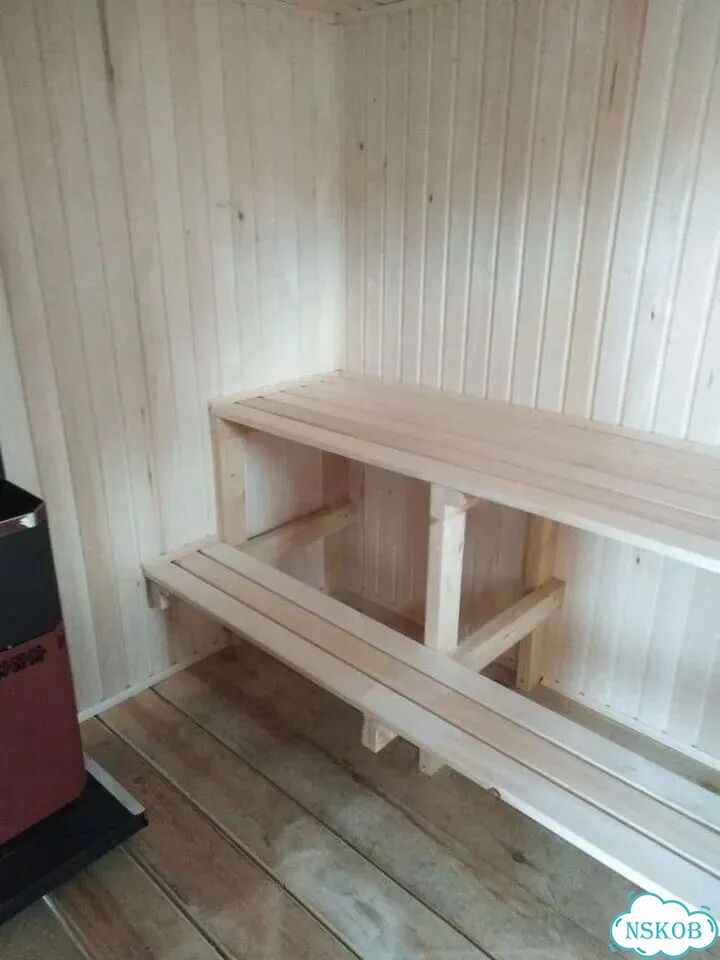 Баня 3х6 с террасой из бруса 150х100 м фото 4