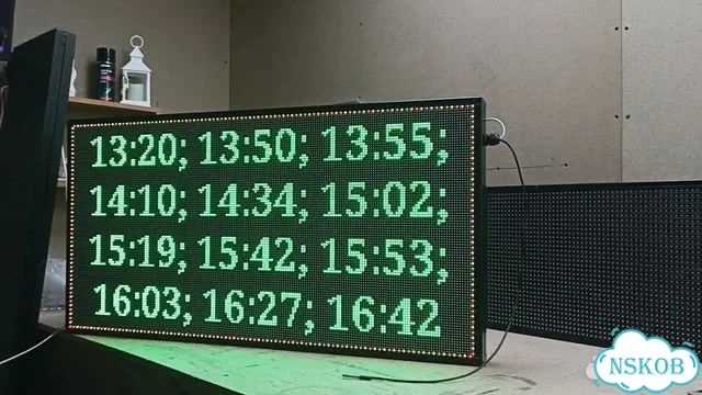 Бегущая строка 99х51 см полноцветного свечения р5 фото 2