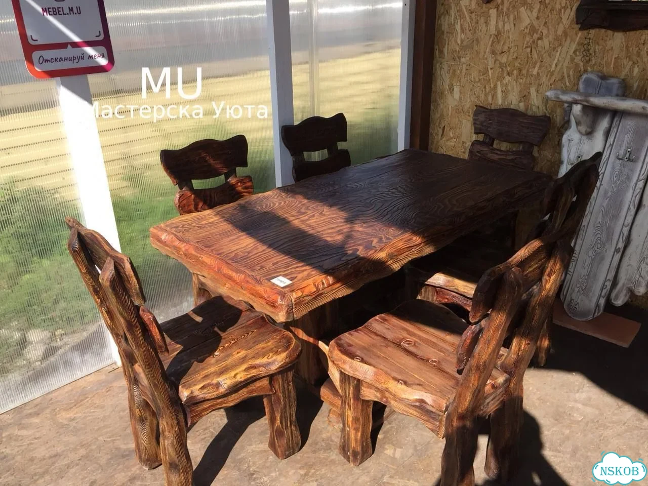 Стол из массива обеденный фото 9