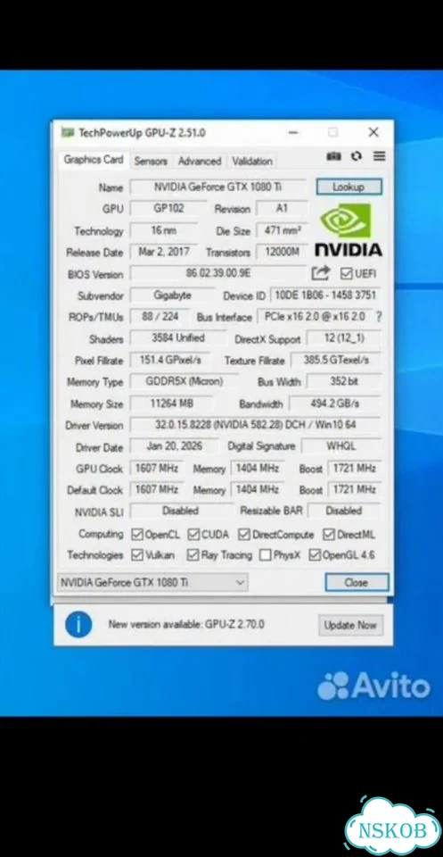 Видеокарта gtx 1080 Ti aorus фото 4