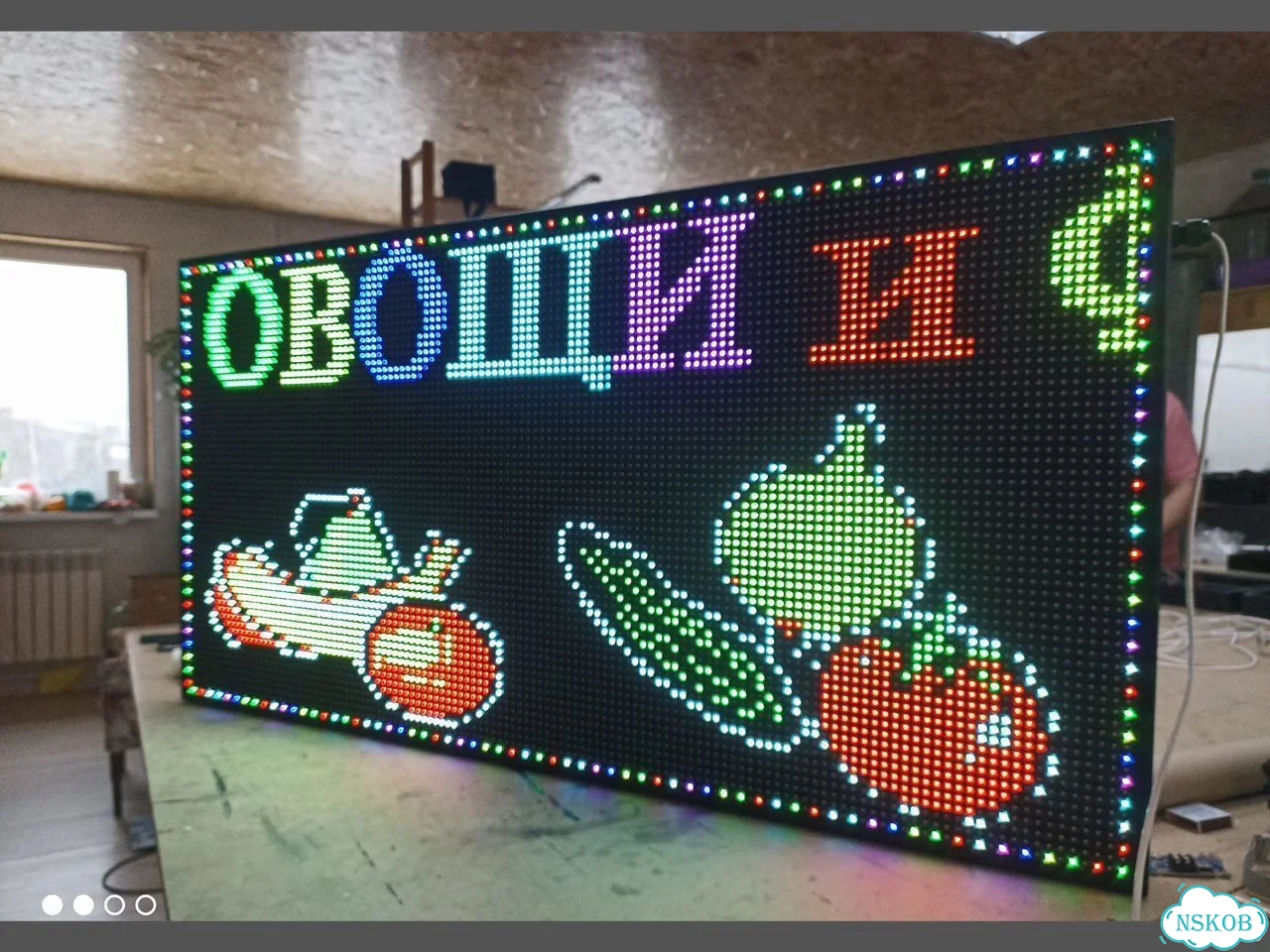 Бегущая строка 131х51 см полноцветного свечения фото 10
