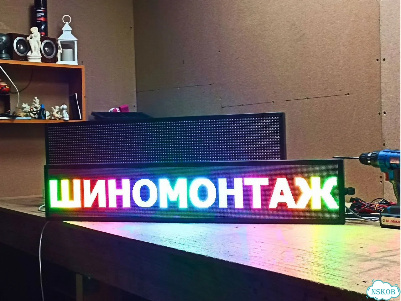 Бегущая строка 99х19 см полноцветная р2.5 фото 10