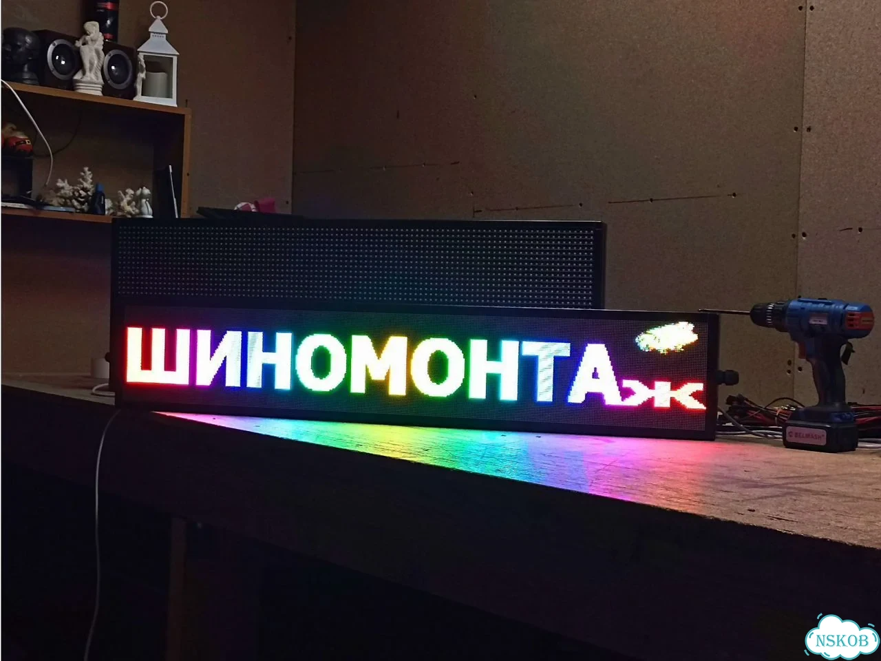 Бегущая строка 99х19 см полноцветная р2.5 фото 11