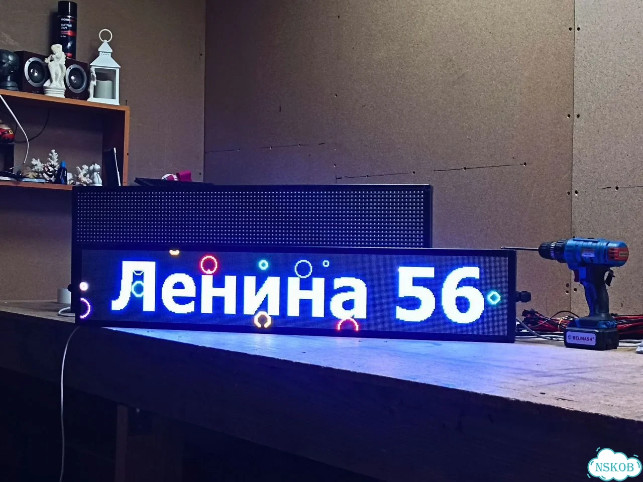 Бегущая строка 99х19 см полноцветная р2.5 фото 9