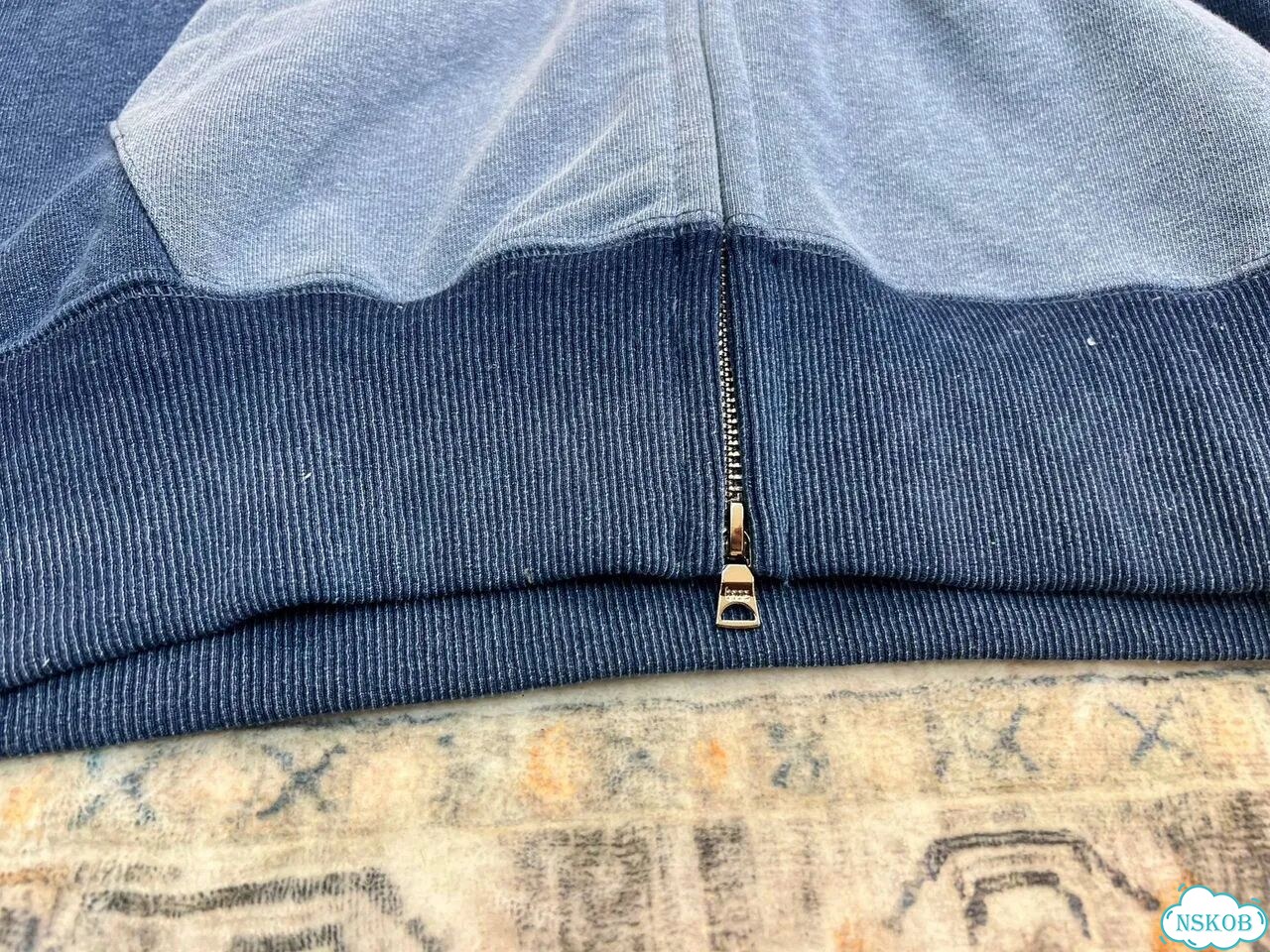 Зип-худи Bape indigo фото 6