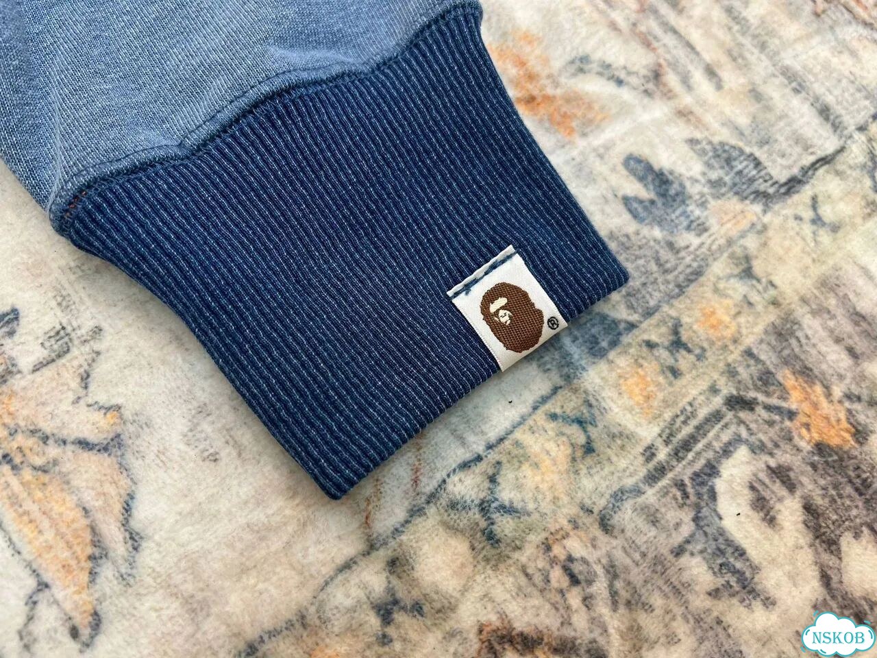 Зип-худи Bape indigo фото 7