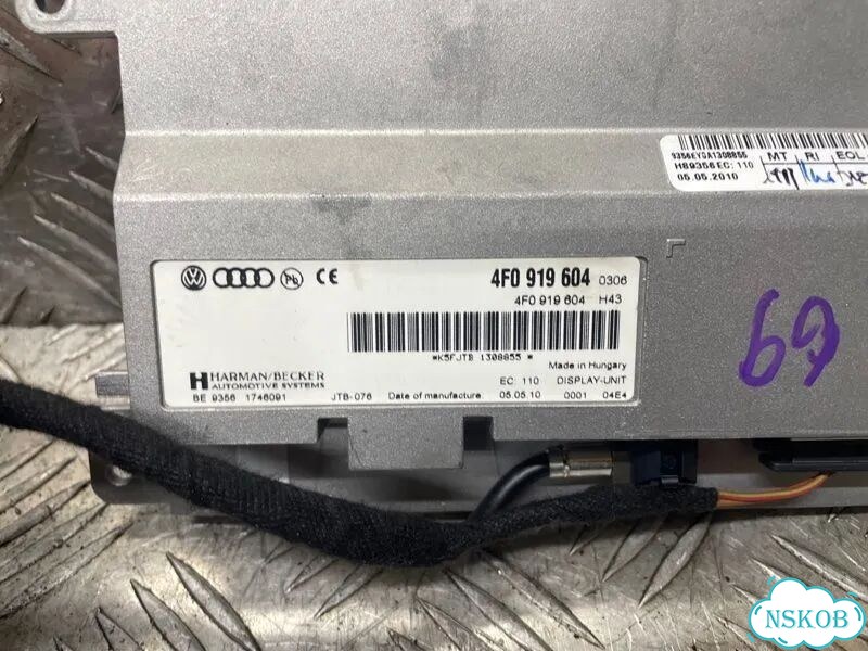 Монитор audi Q5 8RB caha 2010 фото 3