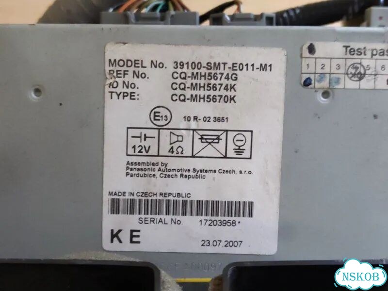 Магнитола Honda Civic 5D R18A2 2007 фото 8