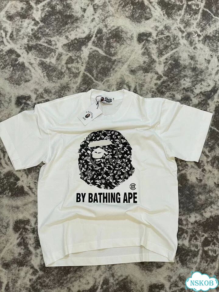 Футболка bape белая фото 1