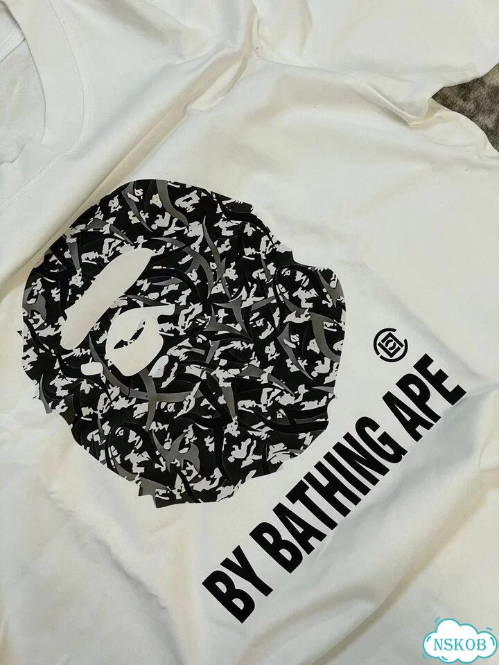 Футболка bape белая фото 7