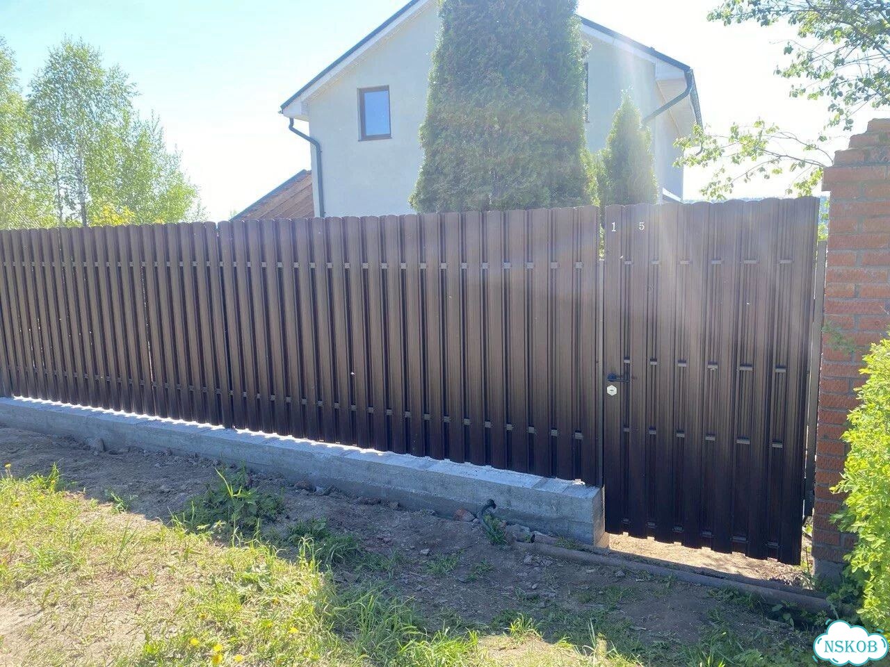 Установка забора фото 6