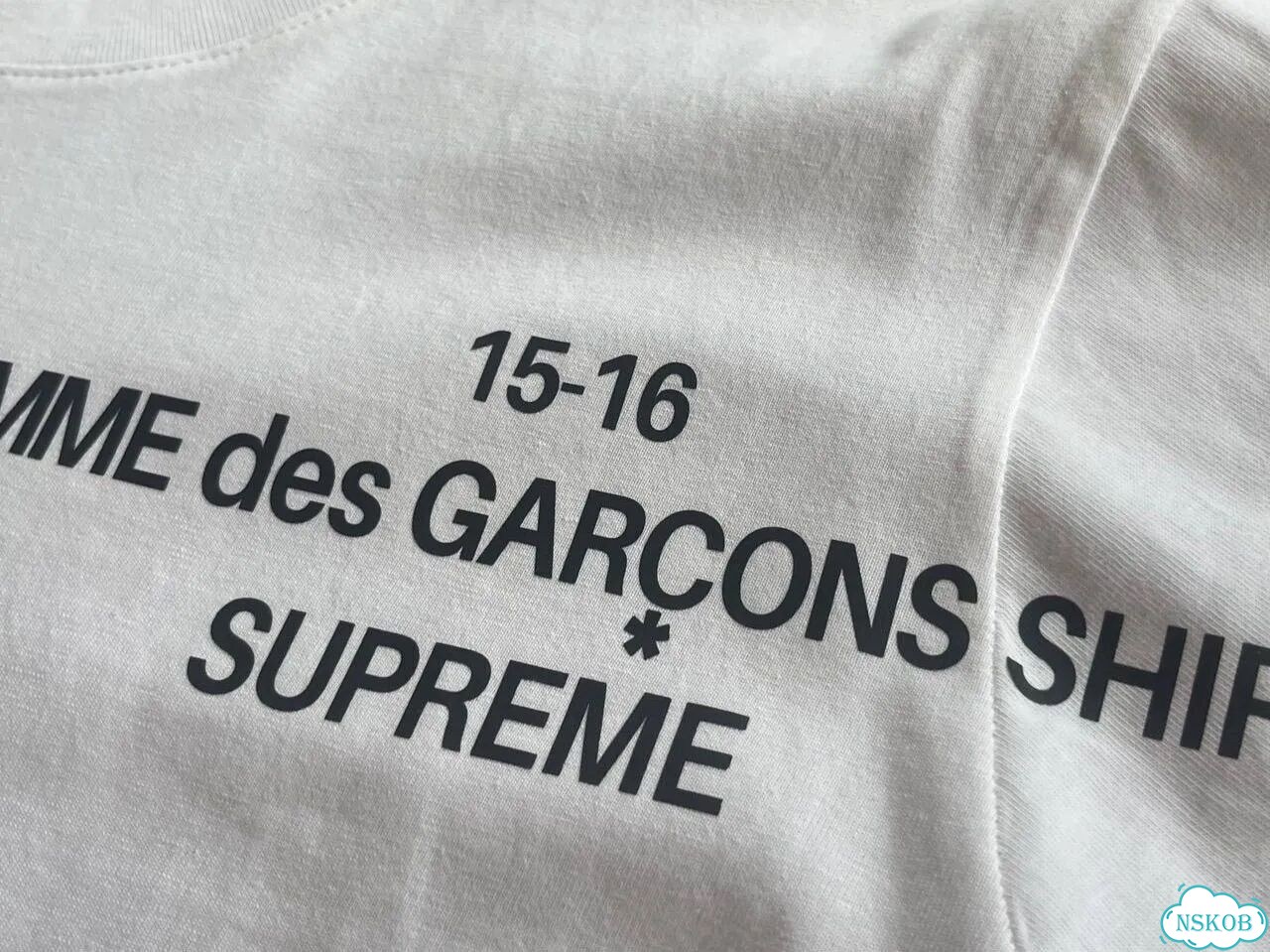 Supreme CDG Shirt белый лонгслив оригинал фото 7