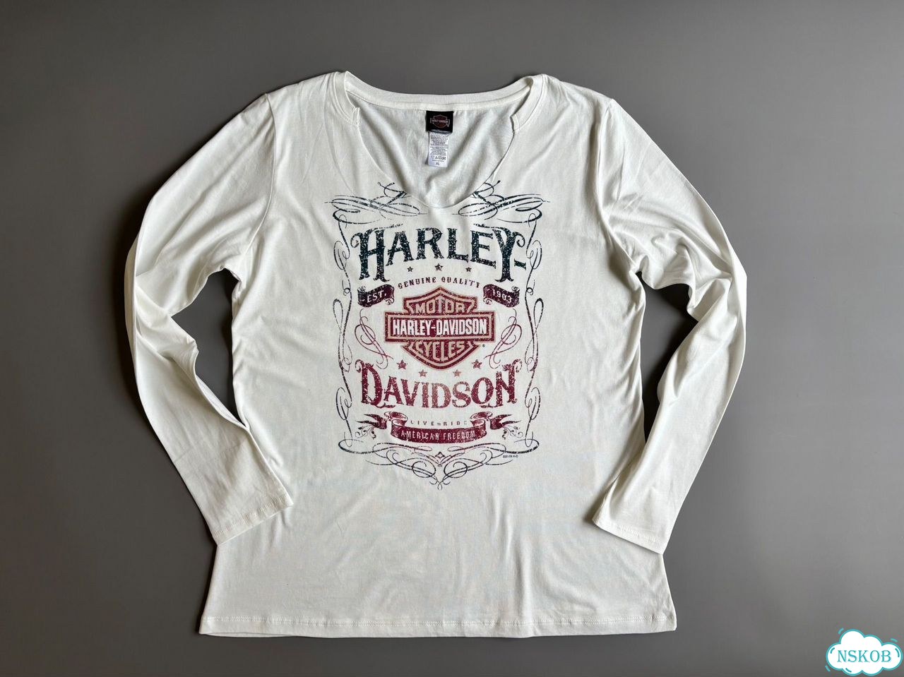 Лонгслив женский Harley davidson (новый) фото 3