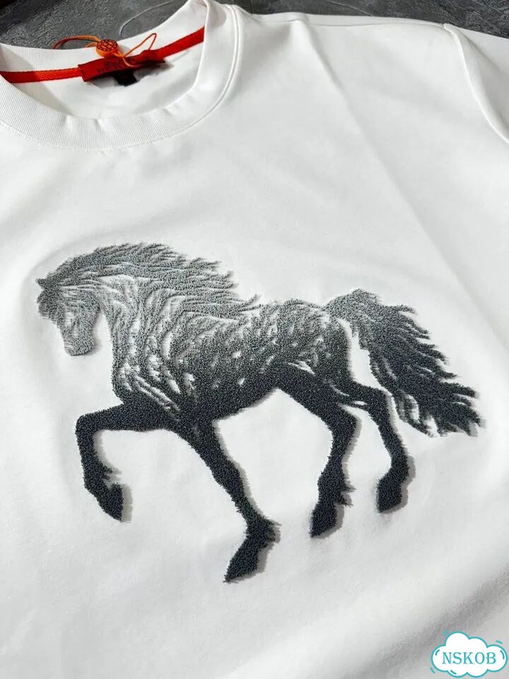 Футболка Hermes белая фото 5