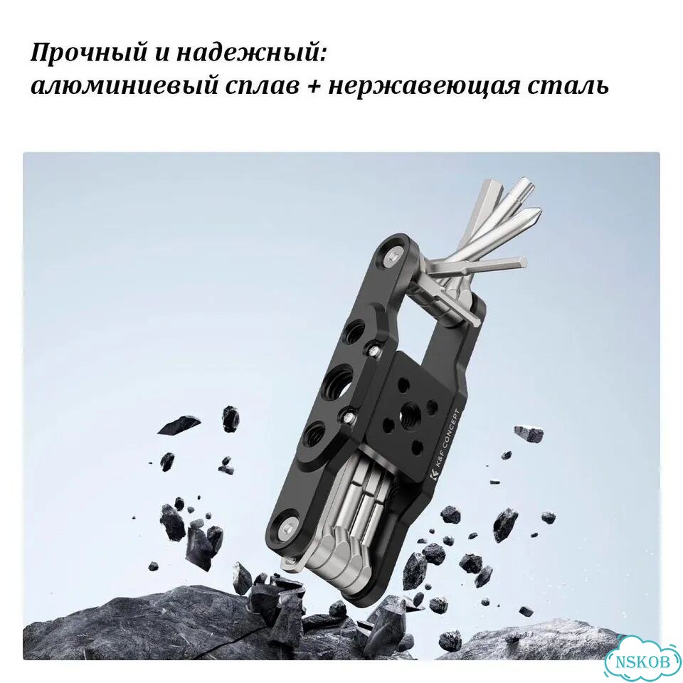 Мультитул K&F Concept MS28 «10 в 1», черный фото 5
