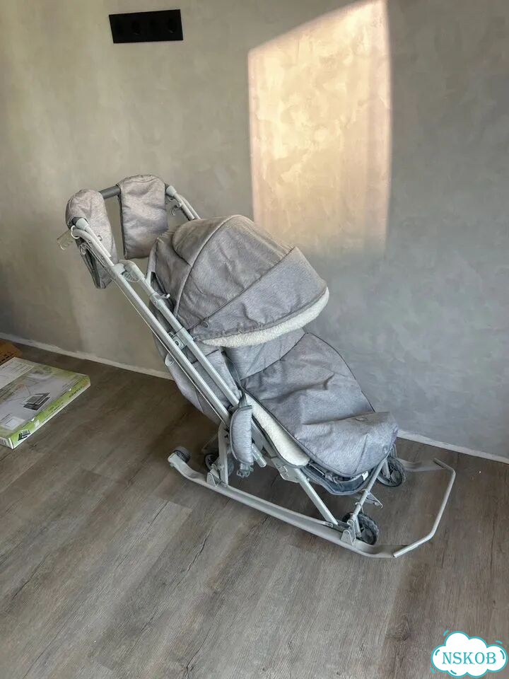 Санки зимние на колесах фото 1