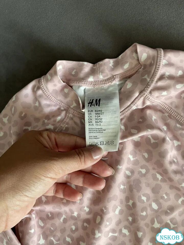 Купальный костюм H&M для девочки 92 фото 3