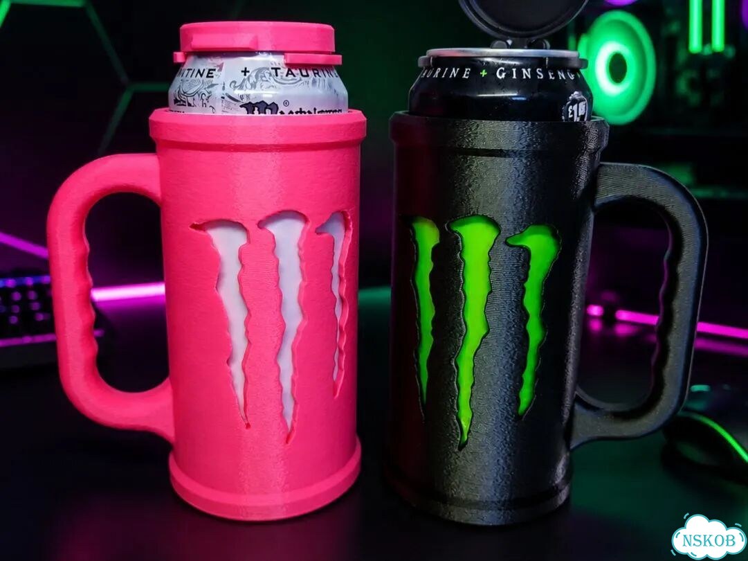 Подставка для банки Monster с крышкой кружка 3D фото 1