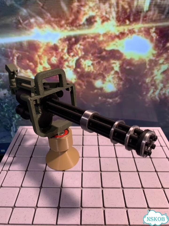 Миниган м134 инерционный игрушка из пластика 3D фото 7